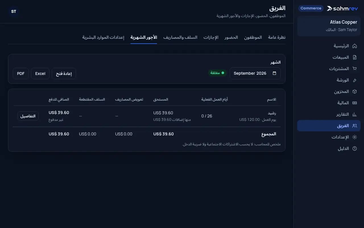 ادفعوا للحرفيين بالقطعة · النحاسيات