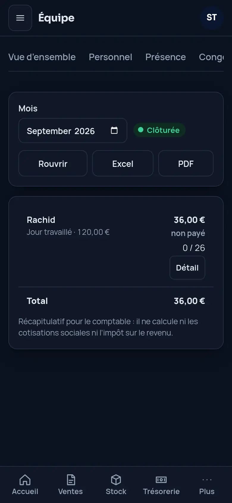 Payez le finisseur à la pièce · Menuiserie bois