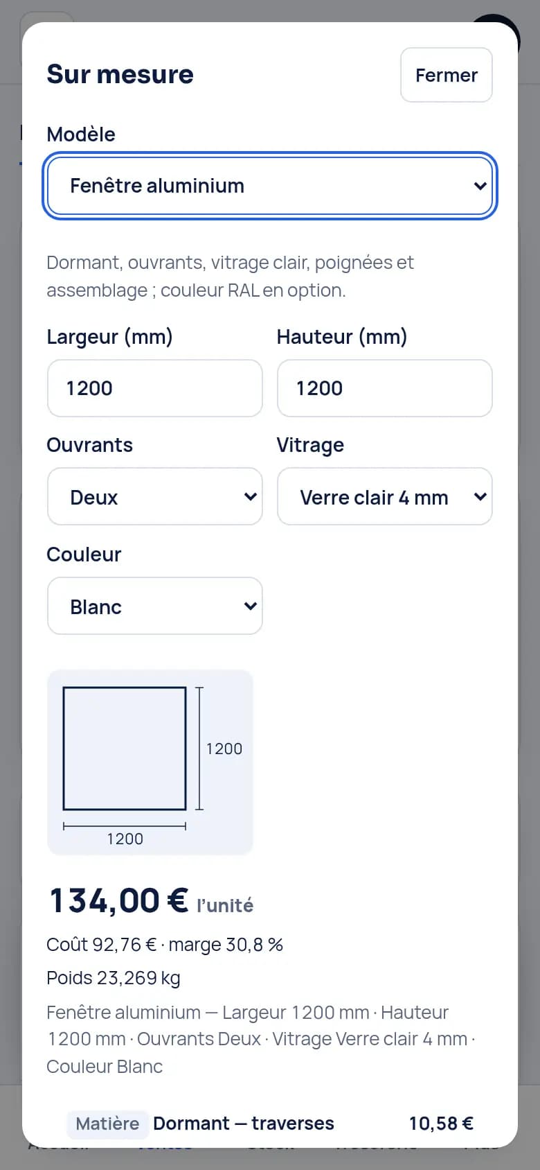 Chiffrez une fenêtre sur mesure · Menuiserie aluminium