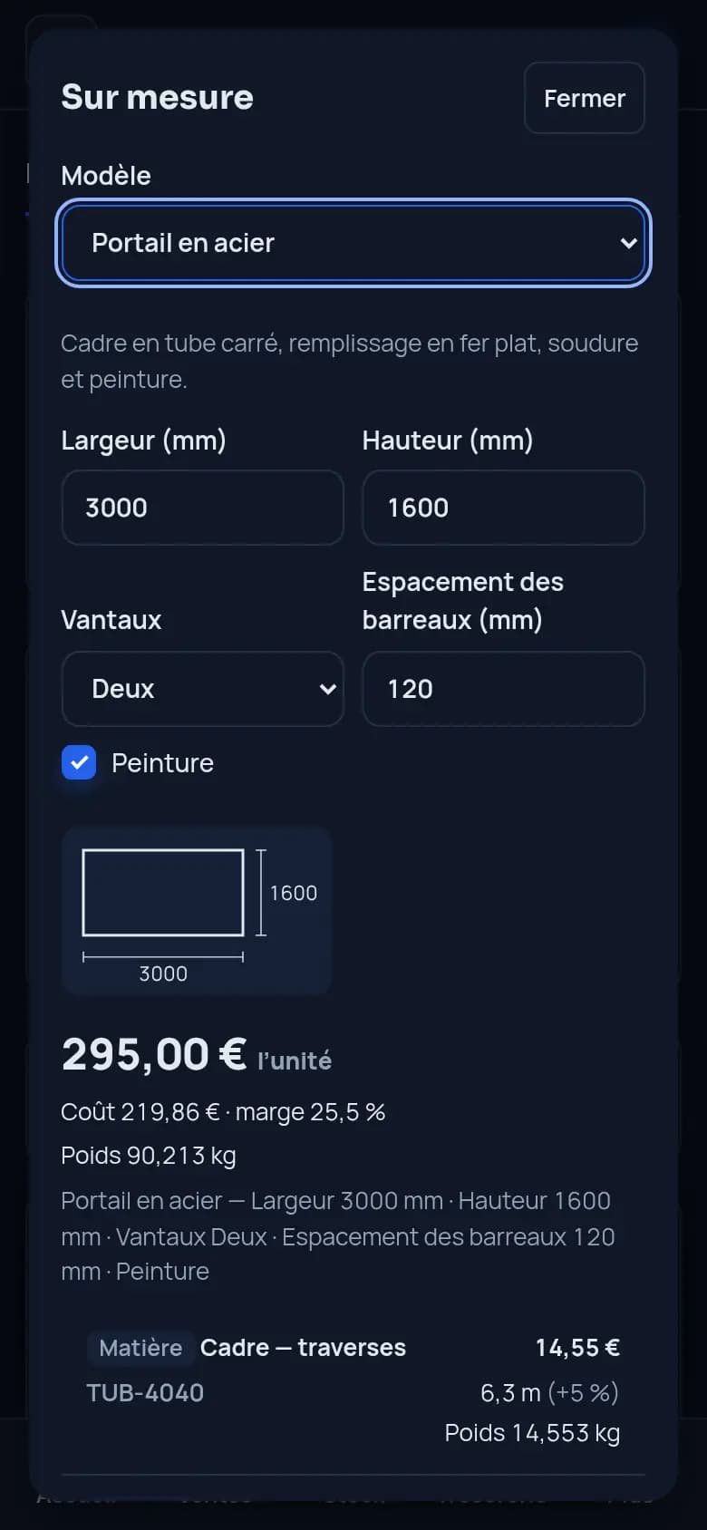 Chiffrez un portail sur mesure · Ferronnerie et métallerie