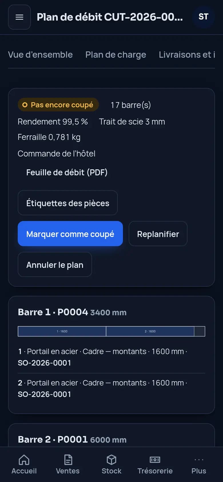 Gardez bouts et chutes en stock · Ferronnerie et métallerie