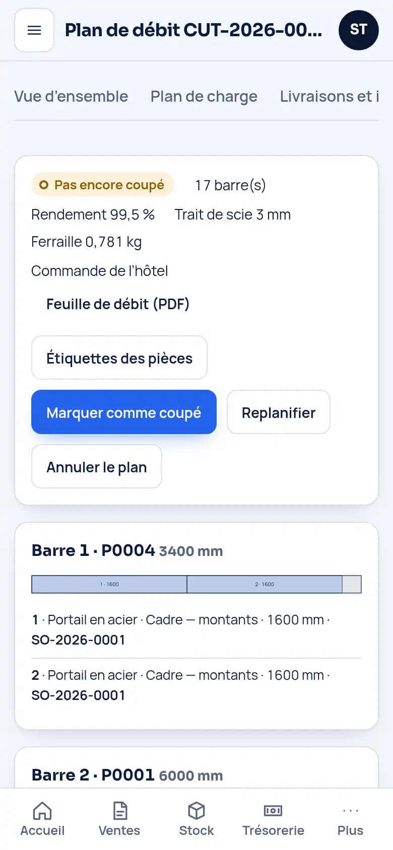 Gardez bouts et chutes en stock · Ferronnerie et métallerie