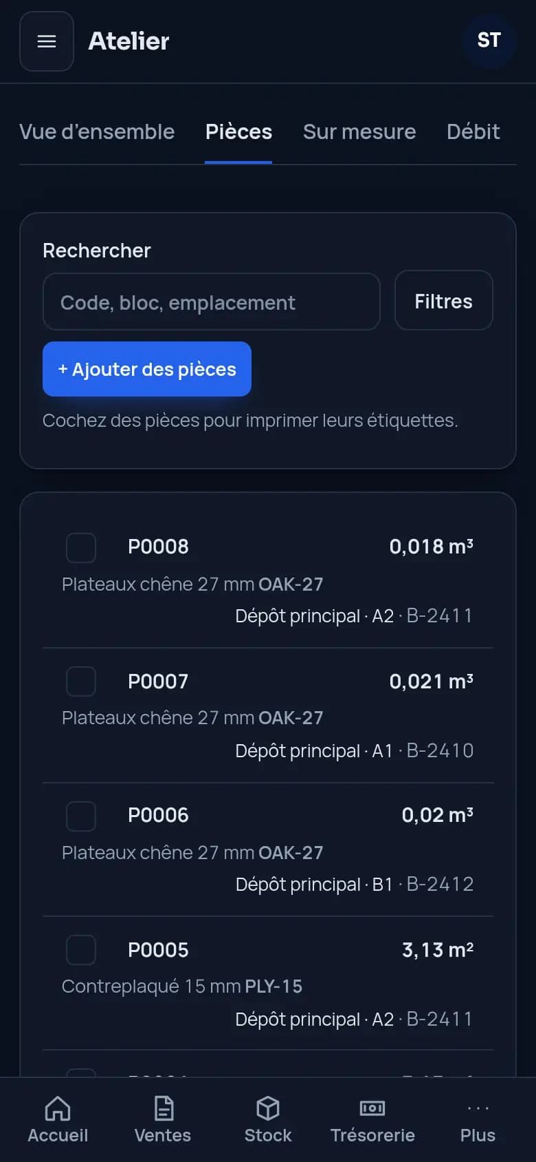 Retrouvez chaque panneau et chaque plateau · Menuiserie bois