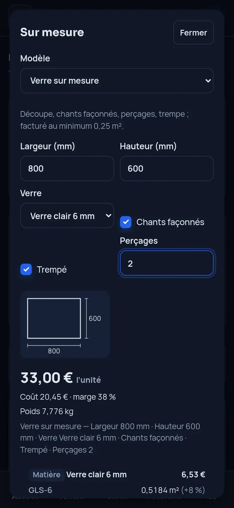Chiffrez un vitrage sur mesure · Miroiterie et vitrerie