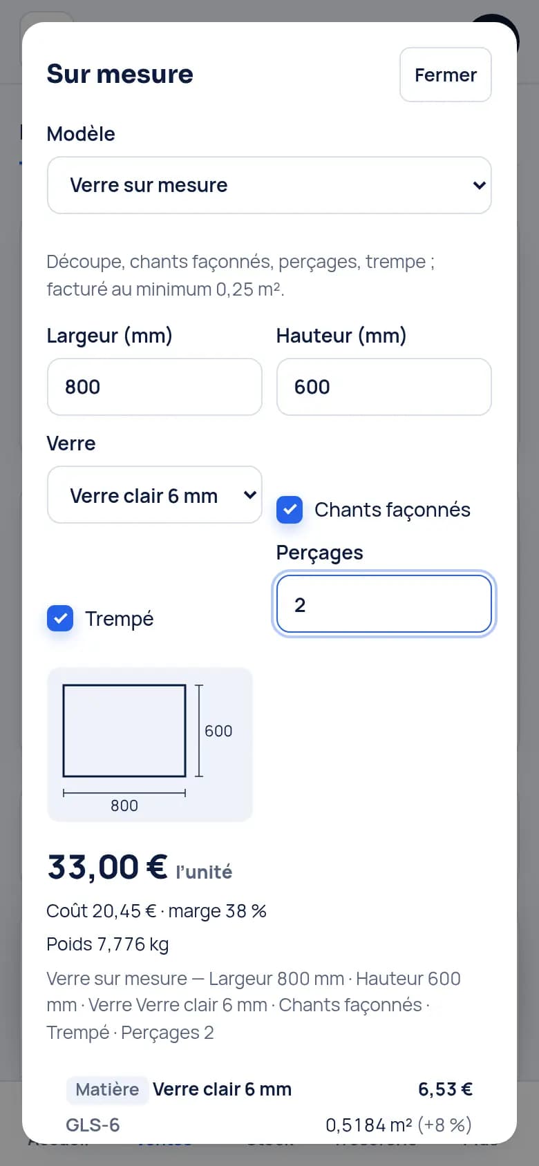 Chiffrez un vitrage sur mesure · Miroiterie et vitrerie