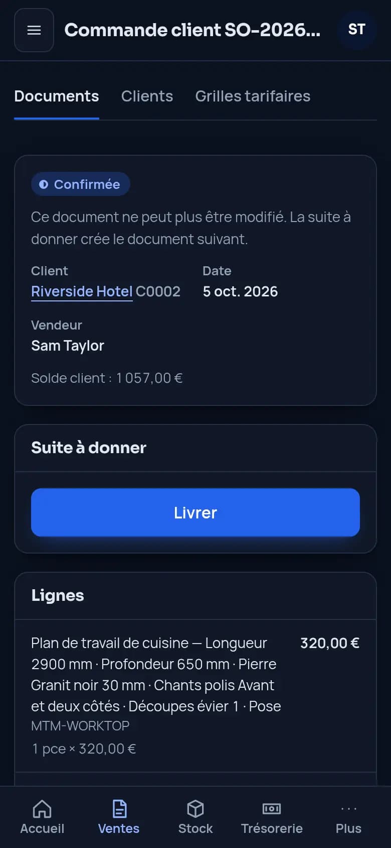Livrez, facturez, payez · Marbrerie et pierre