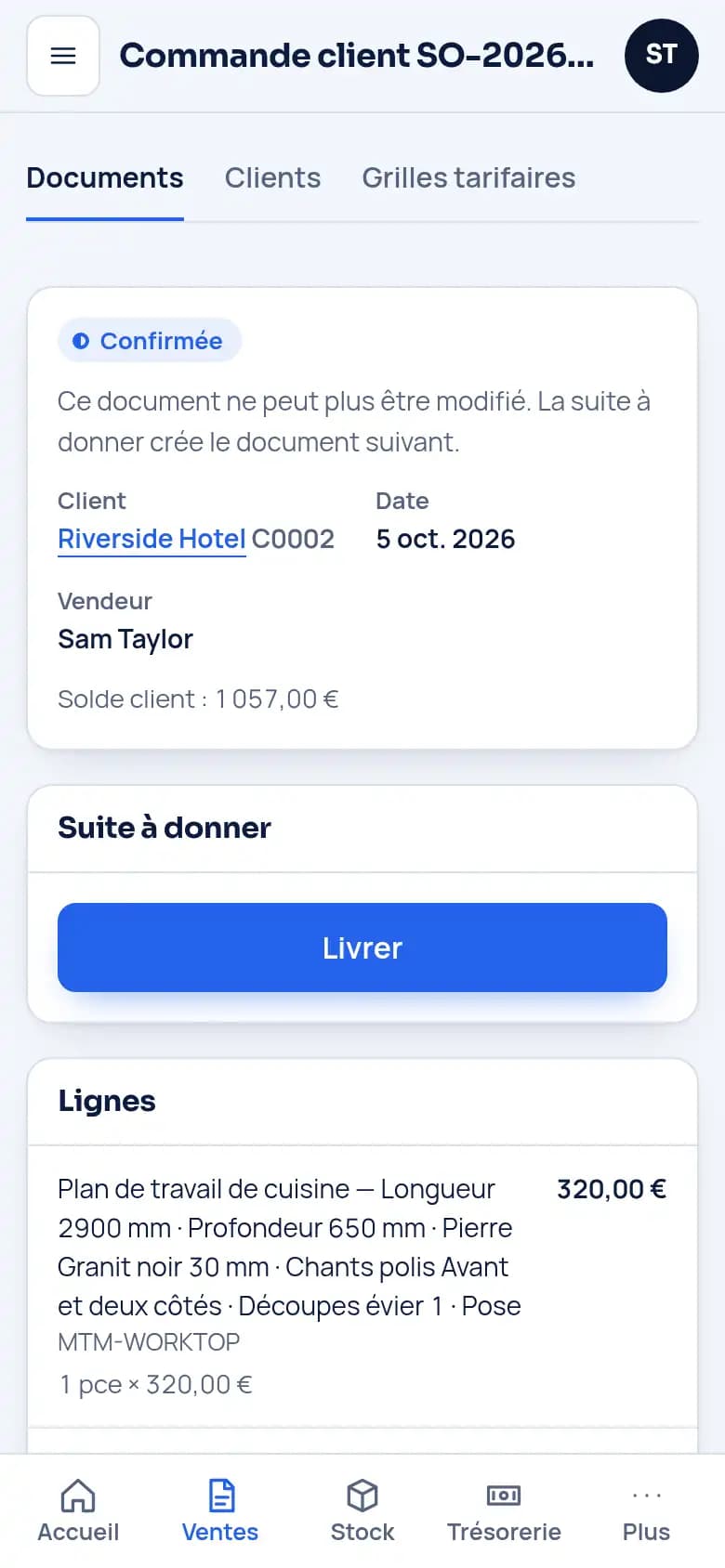 Livrez, facturez, payez · Marbrerie et pierre
